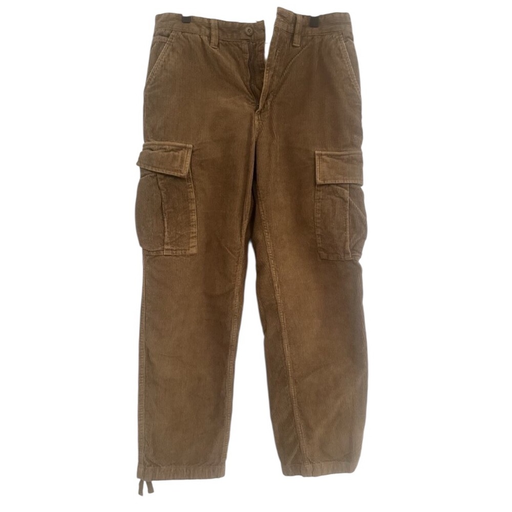 Vans Service Cargo Cord Loose Tapered Pants Size 33 Coffee Liqueur